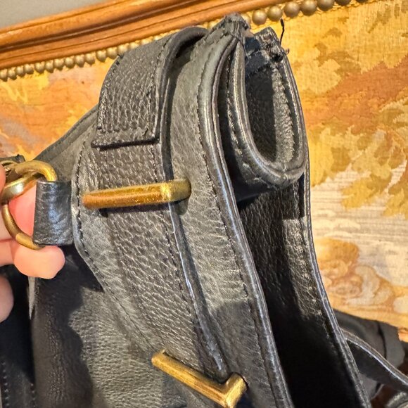 Comptoir Des Cotonniers Large Black Leather Two Way Bag - Picture 10 of 14